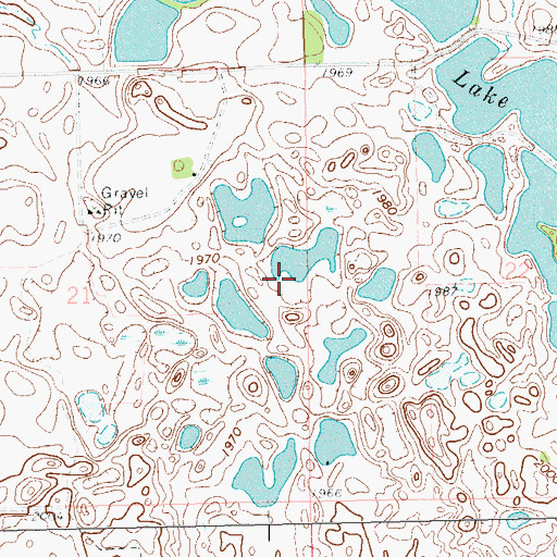 Topographic Map of Roberts County Waterfowl Production Area, SD