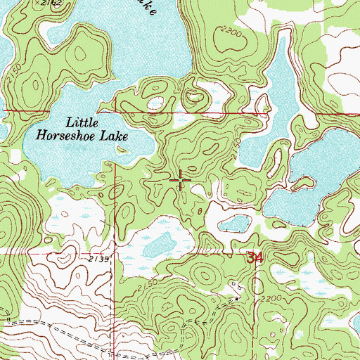 Topographic Map of Rolette County Waterfowl Production Area, ND