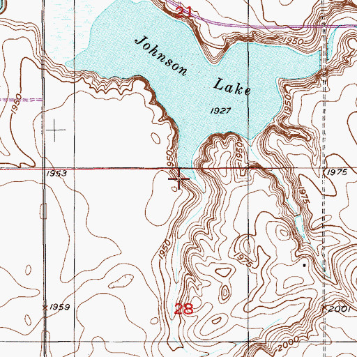 Topographic Map of Roosevelt County Waterfowl Production Area, MT