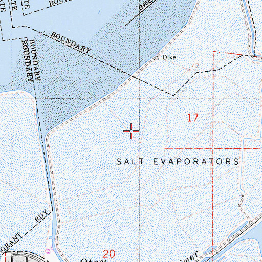 Topographic Map of San Diego Bay National Wildlife Refuge, CA