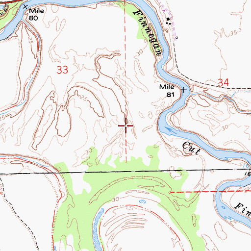 Topographic Map of San Joaquin River National Wildlife Refuge, CA