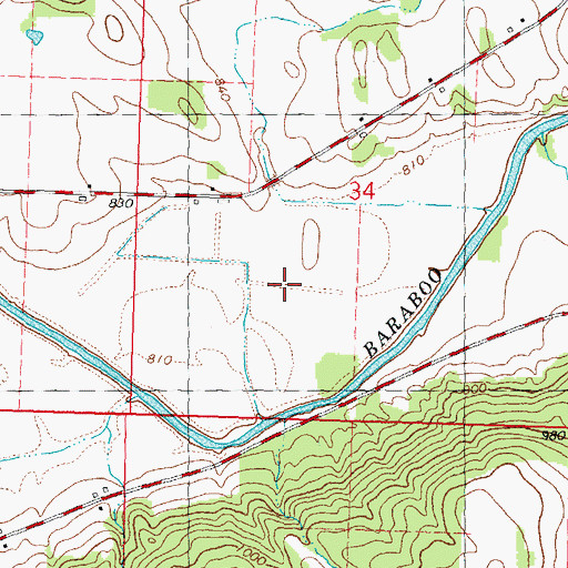 Topographic Map of Sauk County Waterfowl Production Area, WI