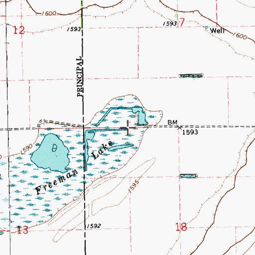 Topographic Map of Seward County Waterfowl Production Area, NE