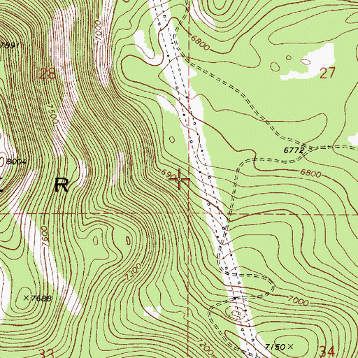 Topographic Map of Cinder Hills, AZ