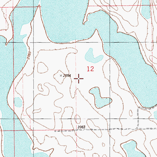 Topographic Map of Sheridan County Waterfowl Production Area, MT