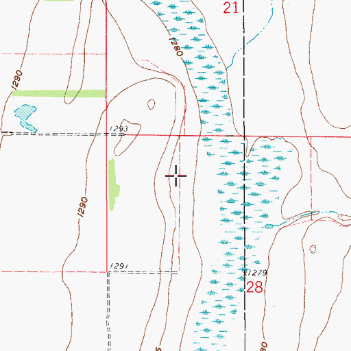 Topographic Map of Spink County Waterfowl Production Area, SD