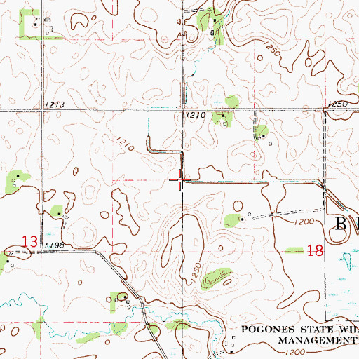 Topographic Map of Steele County Waterfowl Production Area, MN