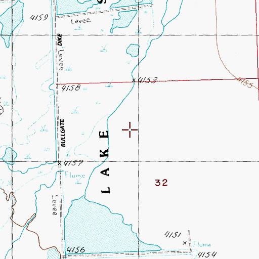 Topographic Map of Summer Lake Migratory Waterfowl and Game Management Area, OR