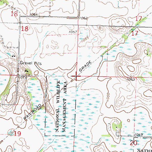 Topographic Map of Swift County Waterfowl Production Area, MN