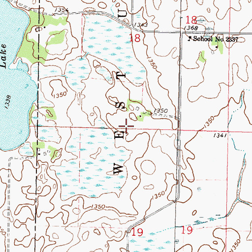 Topographic Map of Todd County Waterfowl Production Area, MN