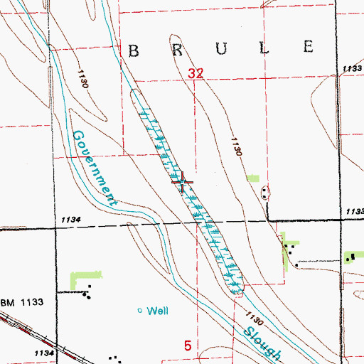 Topographic Map of Union County Waterfowl Production Area, SD