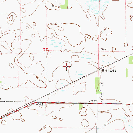Topographic Map of Watonwan County Waterfowl Production Area, MN