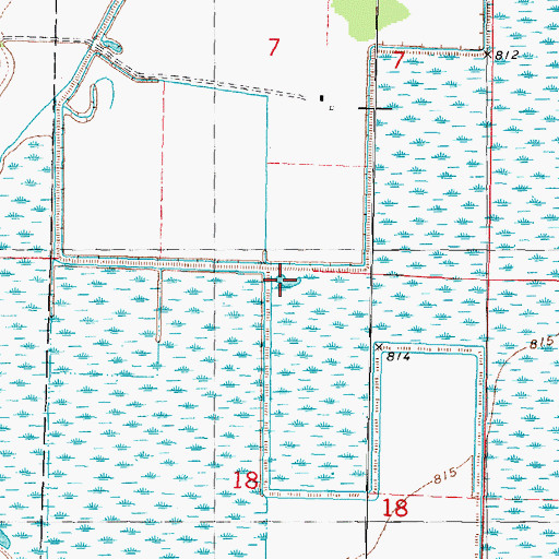 Topographic Map of Winnebago County Waterfowl Production Area, WI