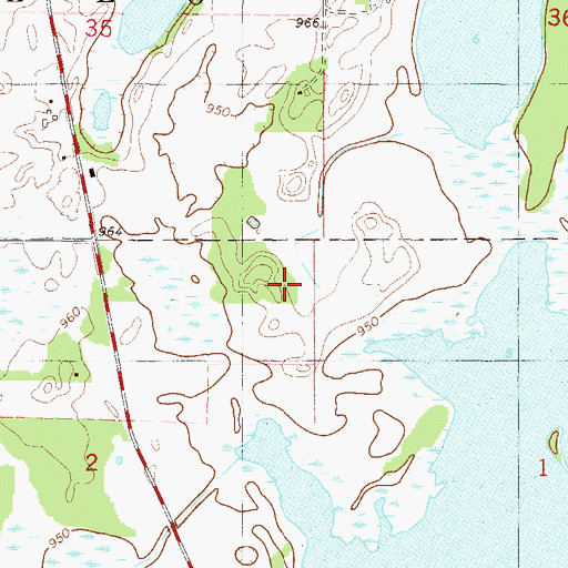 Topographic Map of Wright County Waterfowl Production Area, MN