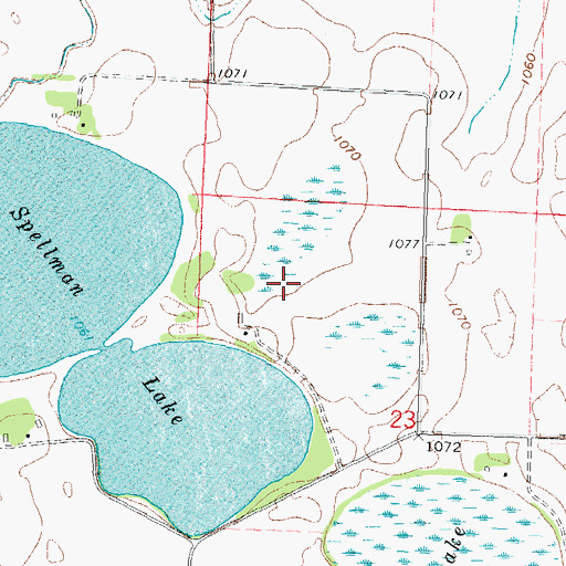 Topographic Map of Yellow Medicine County Waterfowl Production Area, MN