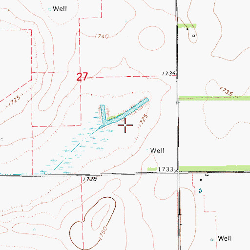 Topographic Map of York County Waterfowl Production Area, NE