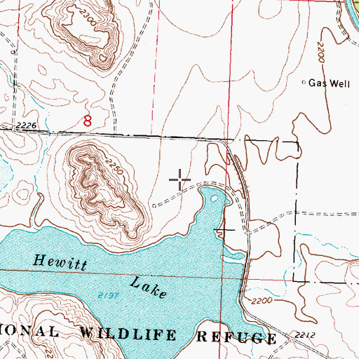 Topographic Map of Phillips County Waterfowl Production Area, MT