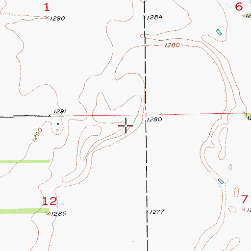 Topographic Map of Brown County Waterfowl Production Area, SD