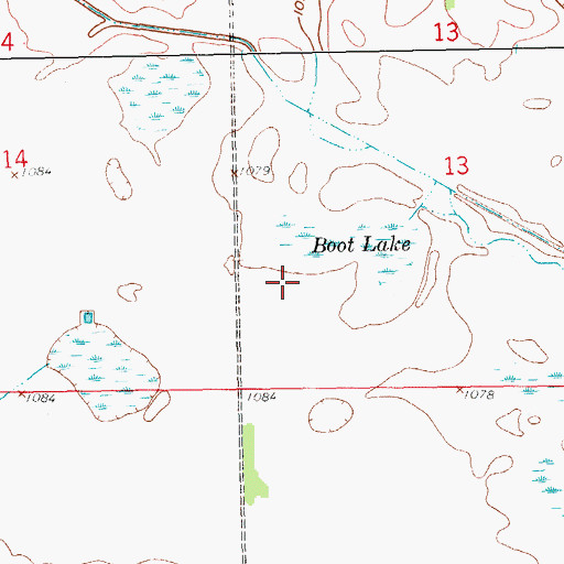 Topographic Map of Sargent County Waterfowl Production Area, ND