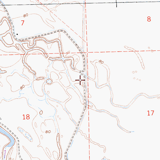 Topographic Map of Grasslands Wildlife Management Area, CA