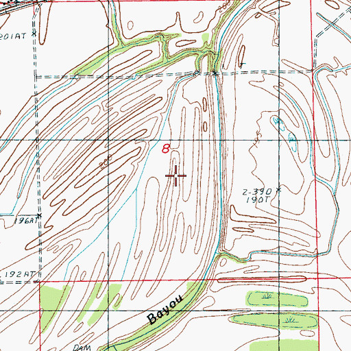 Topographic Map of Farm Service Agency Interest of Arkansas, AR