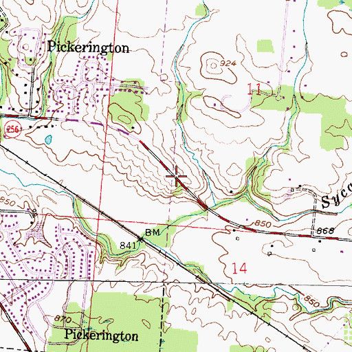Topographic Map of Looker - James - Rice Cemetery, OH
