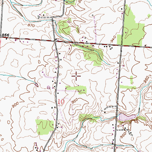 Topographic Map of Brandt Middletown Cemetery, OH