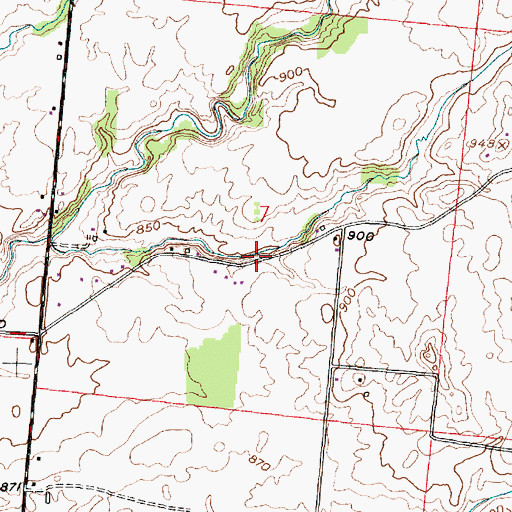 Topographic Map of Cole Cemetery, OH