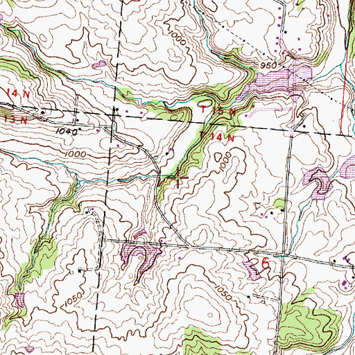Topographic Map of Kemp Cemetery, OH