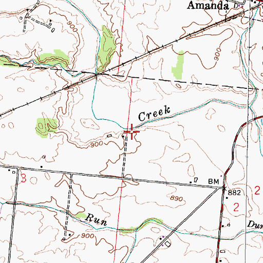 Topographic Map of Nigh Family Cemetery, OH
