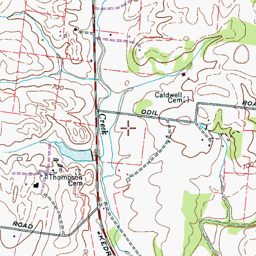 Topographic Map of Spring Hill Police Department, TN