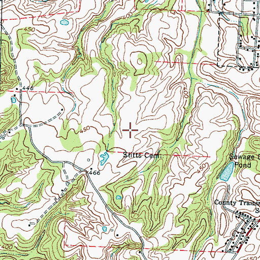 Topographic Map of Fayette County Sheriff's Office, TN