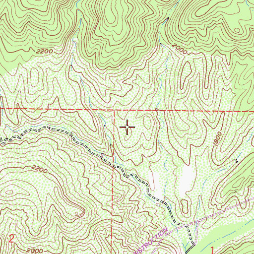Topographic Map of Dry Target Shooting Area, CA