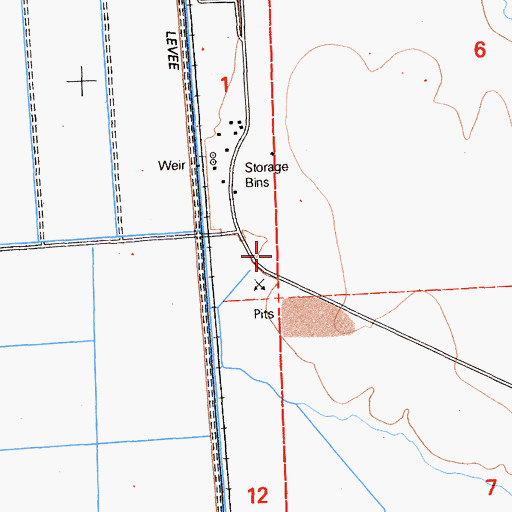 Topographic Map of Winema Airstrip (historical), CA