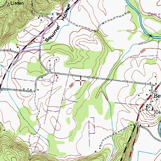 Topographic Map of Perry County Sheriff's Office, TN