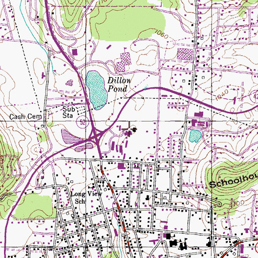 Topographic Map of Overton County Sheriff's Department, TN
