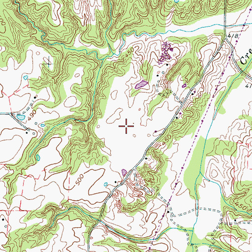 Topographic Map of Hardeman County Correctional Facility, TN