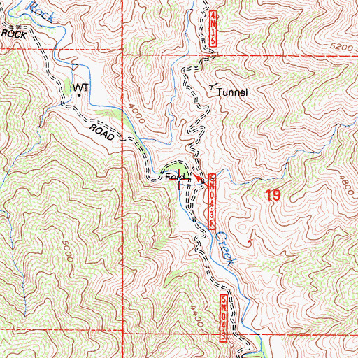 Topographic Map of Little Sycamore Campground, CA