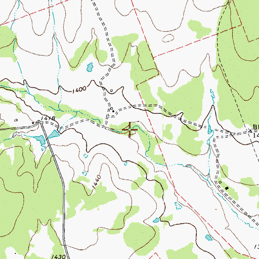 Topographic Map of Frazier Family Cemetery, TX
