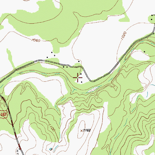 Topographic Map of Alexander Family Cemetery, TX