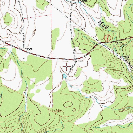 Topographic Map of Lakeland Hills Memorial Park, TX