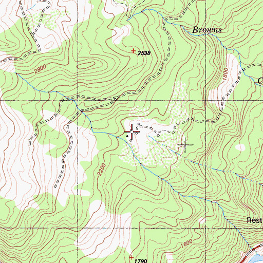 Topographic Map of Tom Davis Ranch, CA