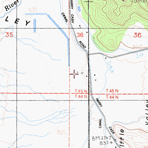 Topographic Map of Haight, CA