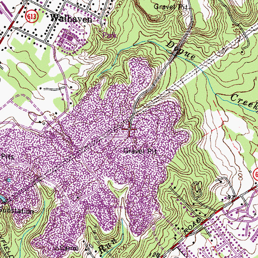 Topographic Map of Kingstowne Post Office, VA