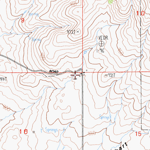Topographic Map of TY G Ranch, CA