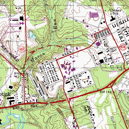 Topographic Map of North Post Office, VA