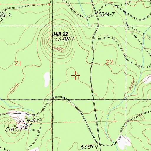 Topographic Map of Four Corners Lake Snowmobile Park, CA