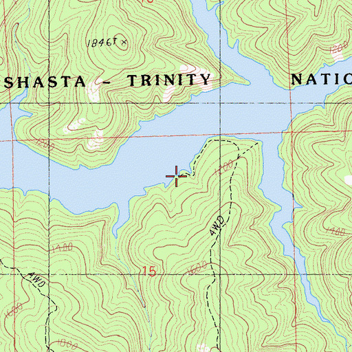 Topographic Map of Stein Creek Camp, CA