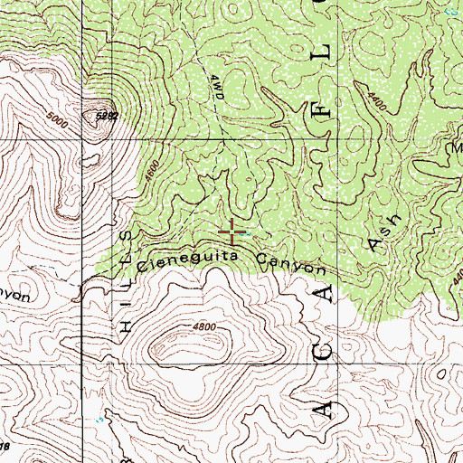 Topographic Map of Cinigita Tank, AZ