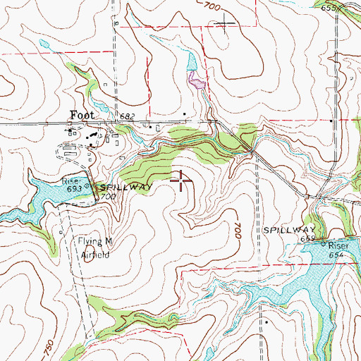 Topographic Map of Linkside Park Post Office, TX